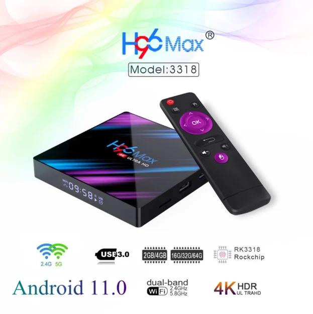 H96 Max Android TV Decoder