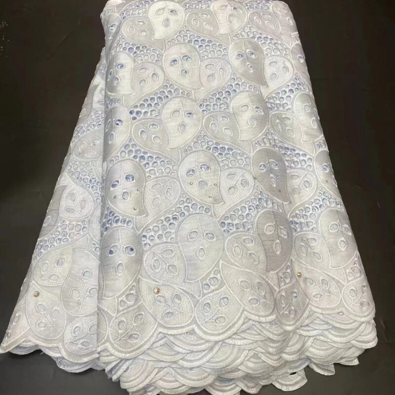 White Cotton African Lace