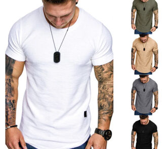 Round Neck Men's T Shirt