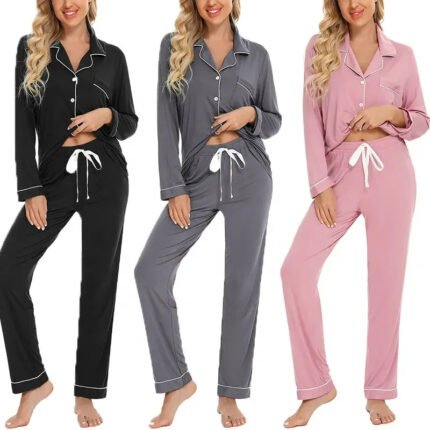Women Long Sleeve Pajama Set