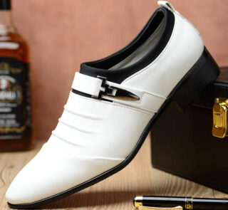 Mens Formal White Shoes