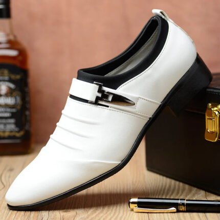 Mens Formal White Shoes