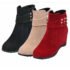 Ladies Ankle Wedge Boots