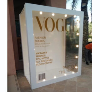 Wedding Photo Booth Box Backdrop